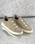 Dust Cream Cotton Linen and Leather Triple Stitch™