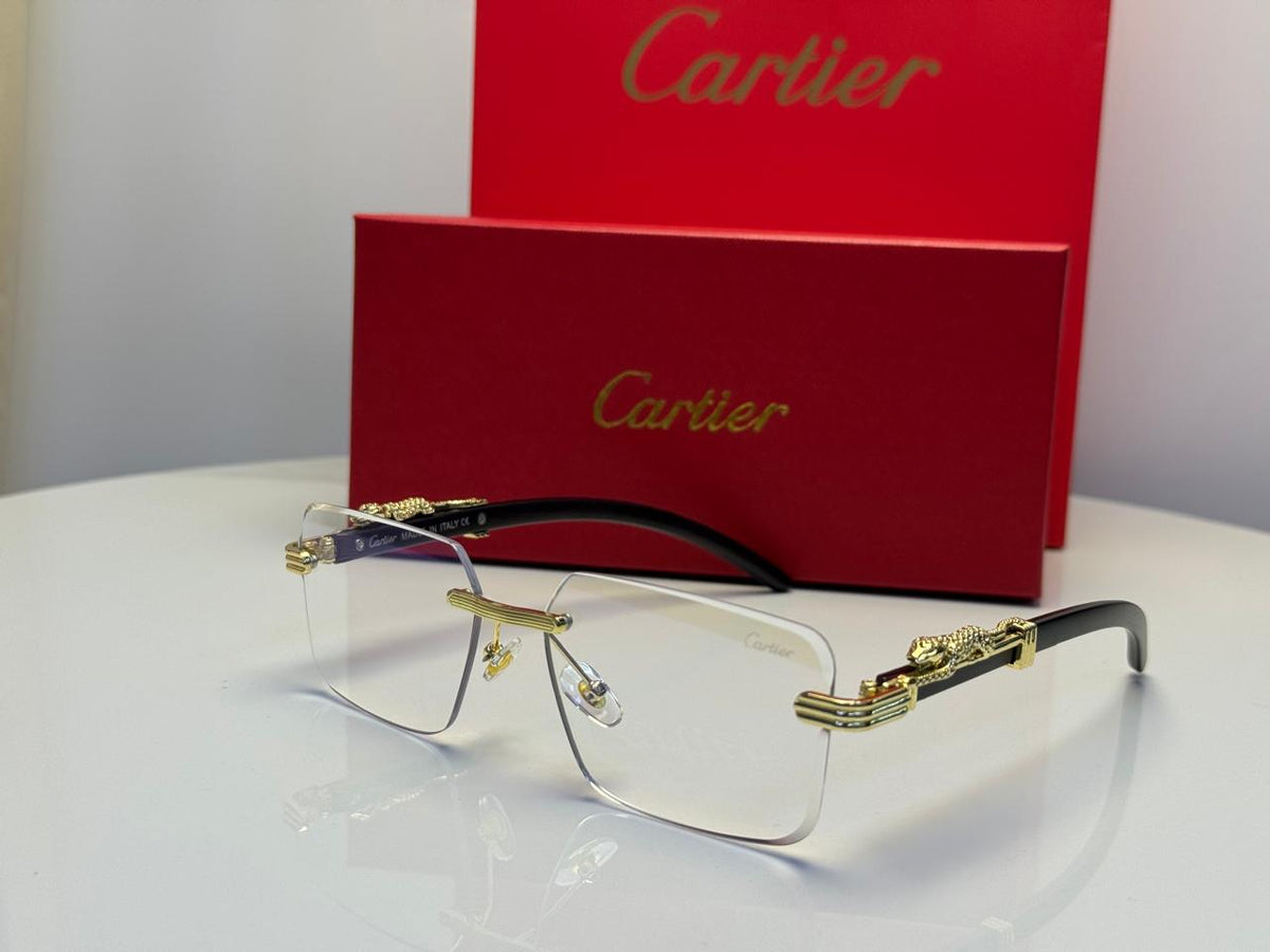 Cartier Glasses | Sunglasses Golden Clear