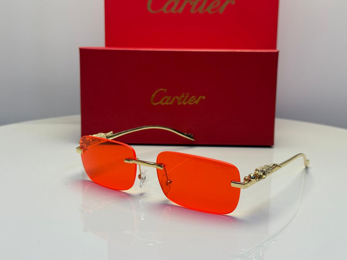 Cartier Glasses | Imless Panthere de Sunglasses Red
