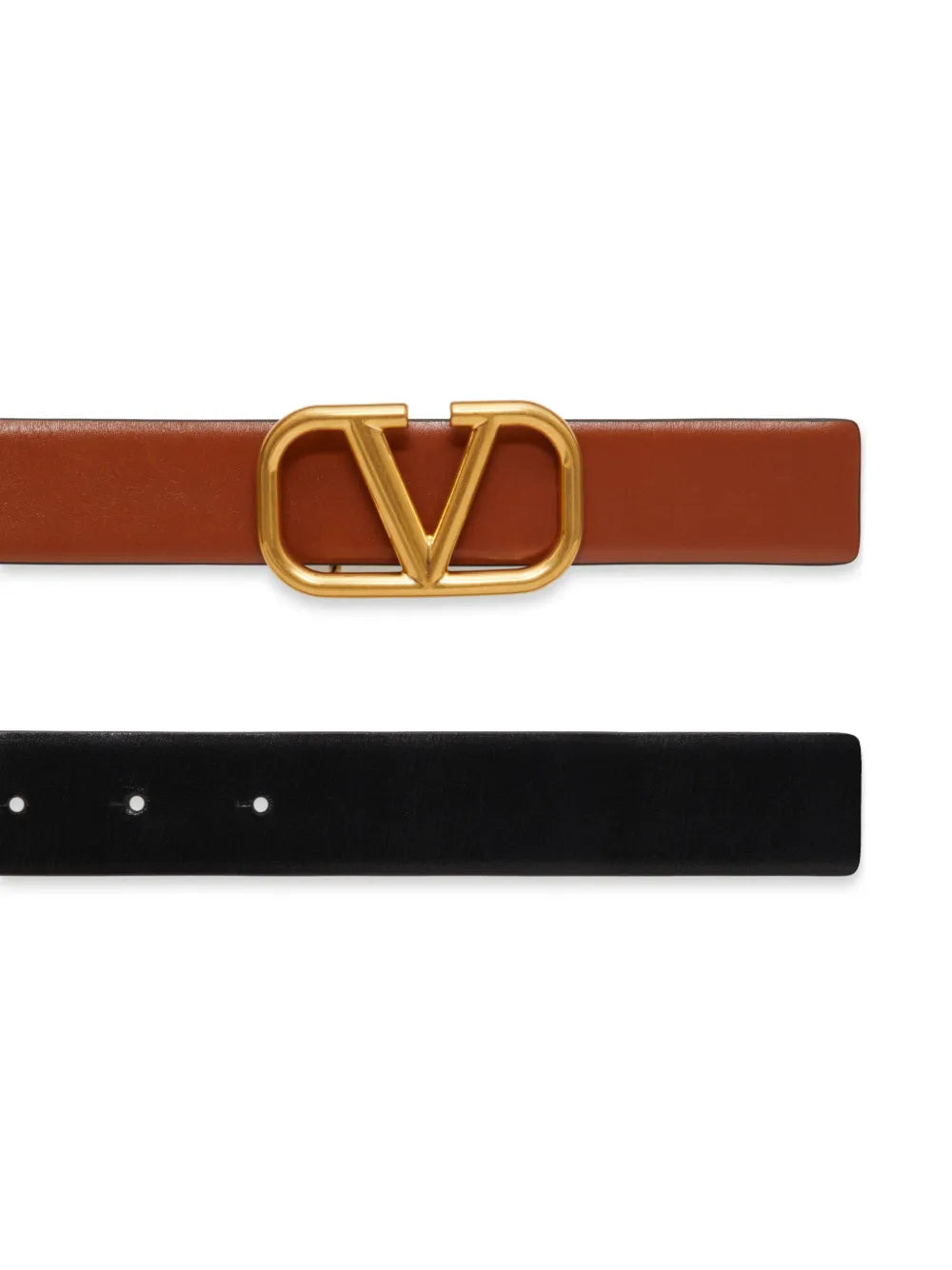 Valentino Belt | Brown Leather VLOGO