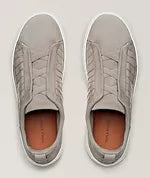 ZEGNA Triple Stitch Alligator Leather & Suede