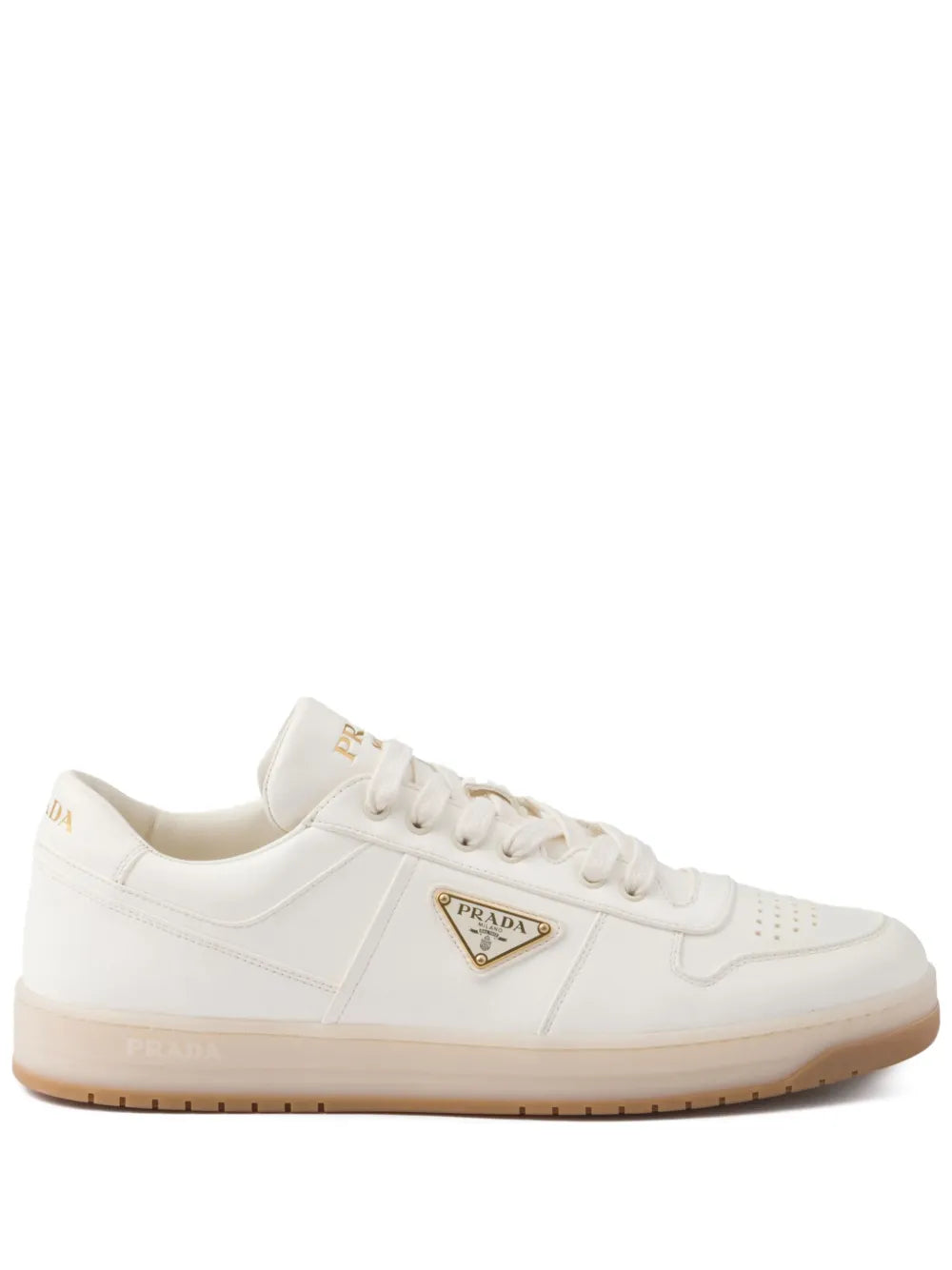 Prada Downtown leather sneakers White
