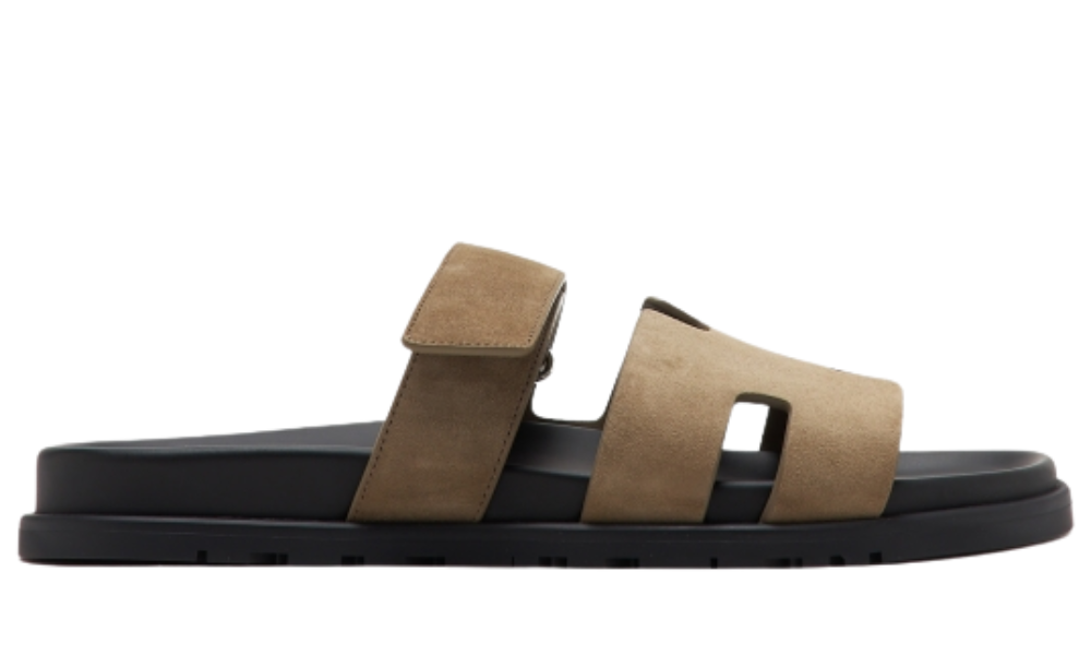 Hermes Chypre Sandal "Brown Suede"