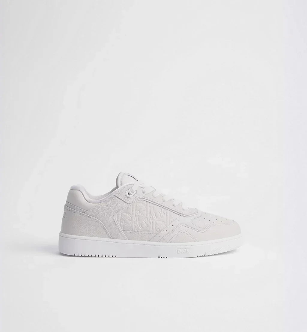 White Grained Calfskin and White Dior Gravity Leather