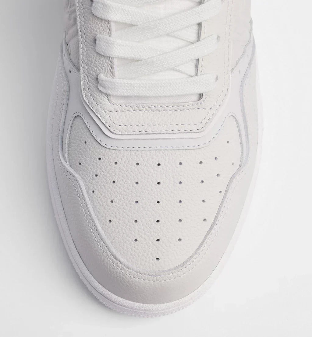 White Grained Calfskin and White Dior Gravity Leather
