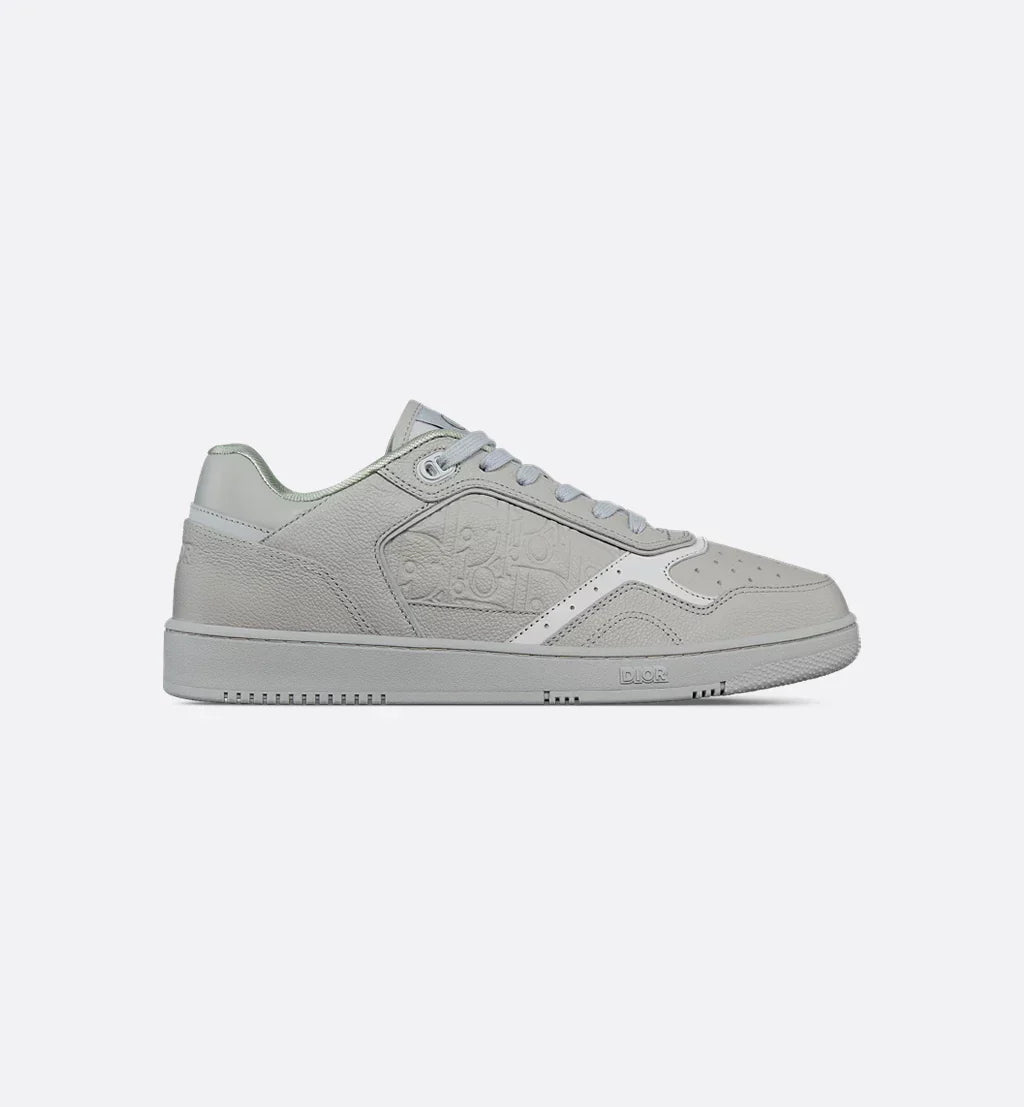 Gray Grained Calfskin and Gray Dior Gravity Leather