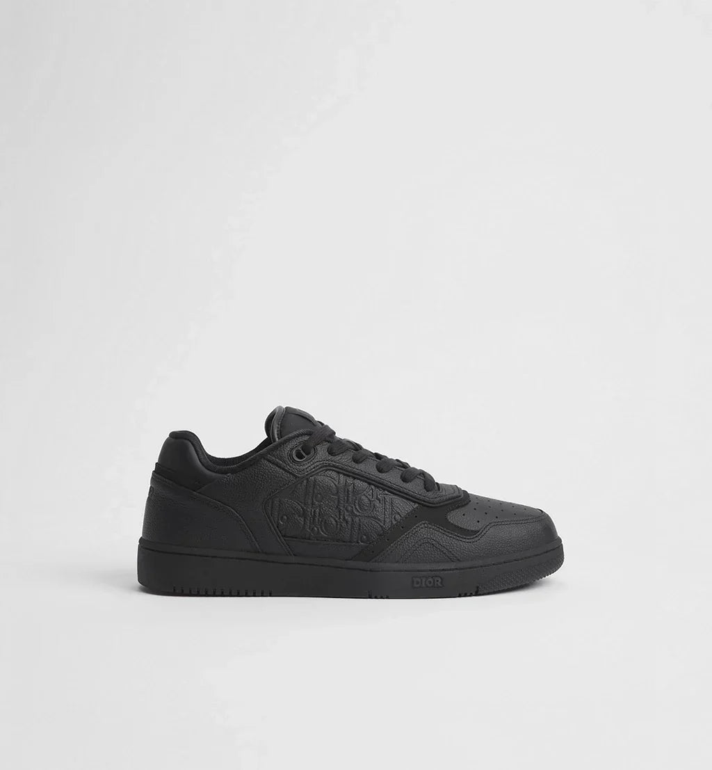 Black Grained Calfskin and Black Dior Gravity Leather