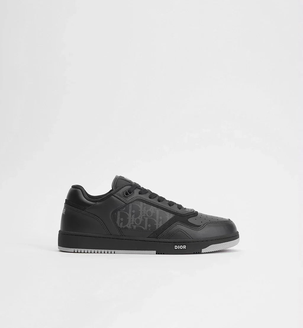 Black Smooth Calfskin, Black Suede and Black Dior Oblique Galaxy Leather
