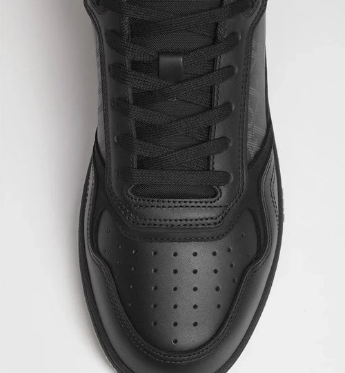 Black Smooth Calfskin, Black Suede and Black Dior Oblique Galaxy Leather