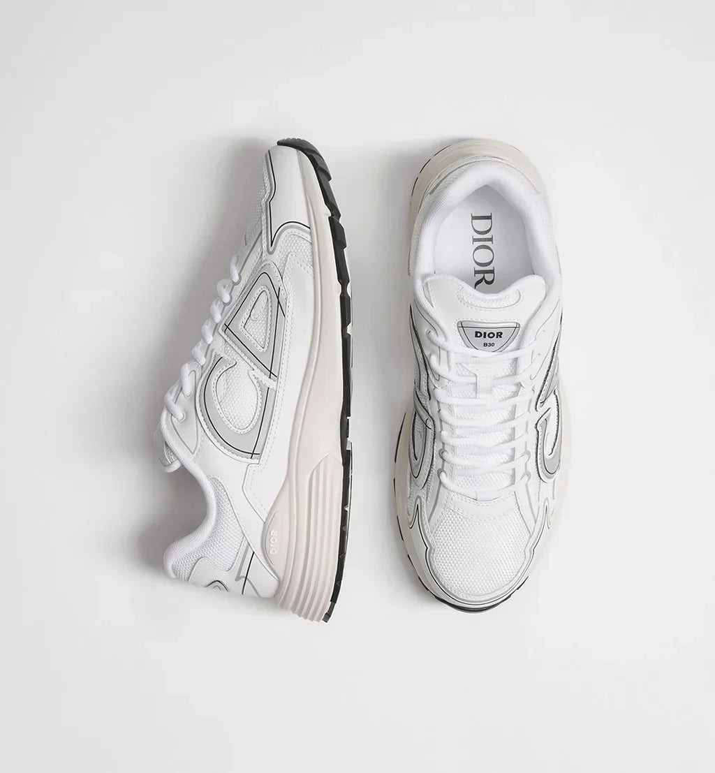 White Technical Mesh and White Technical Fabric