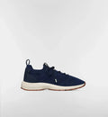 B80 Lounge Sneaker Navy Blue Cannage Cashmere, Wool and Silk Knit with Navy Blue Suede Calfskin