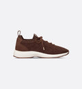 B80 Lounge Sneaker Brown Cannage Cashmere, Wool and Silk Knit with Brown Suede Calfskin