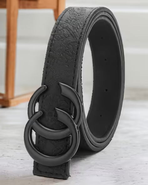 Gucci Belt | Black Embossed