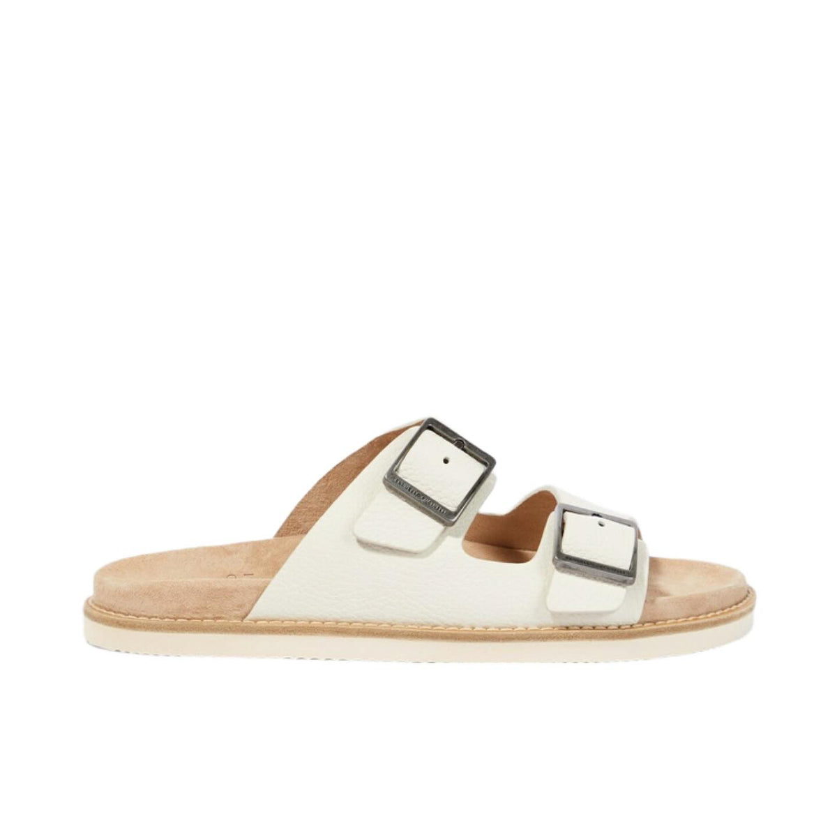 Brunello Cucinelli Sandals | White Double-strap