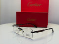 Cartier Glasses | Rimless Black