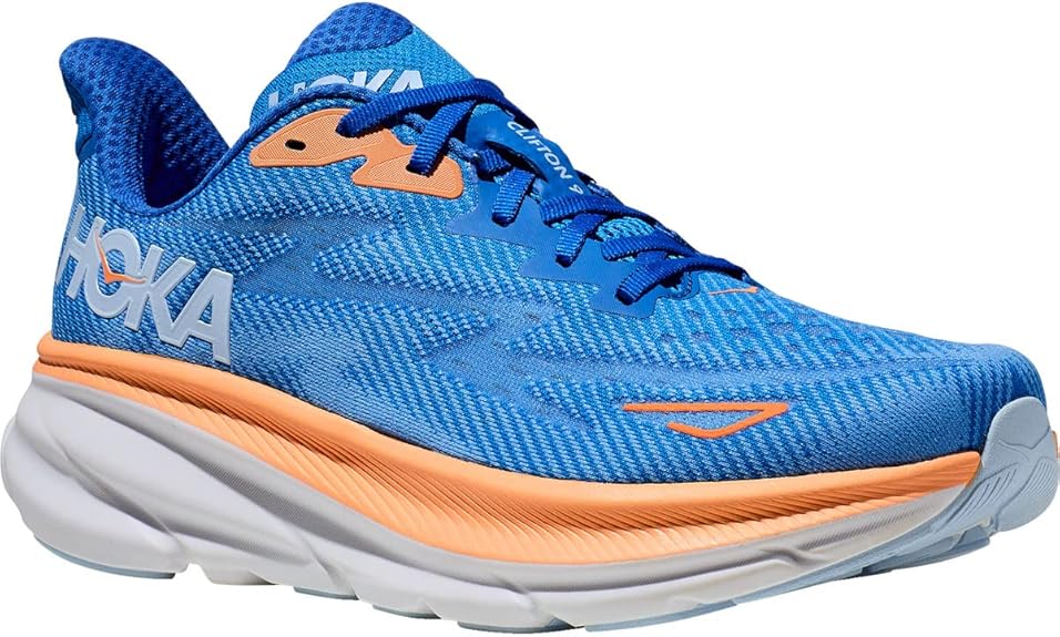 Hoka Clifton 9 running shoes "Coastal Sky / All Aboard"