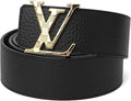 Lv Initials 40MM Reversible Belt Gold