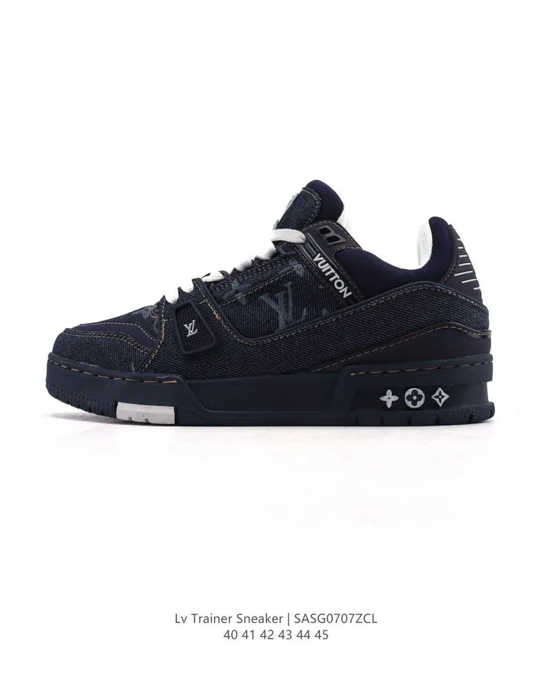 LV Trainer sneakers Monogram denim