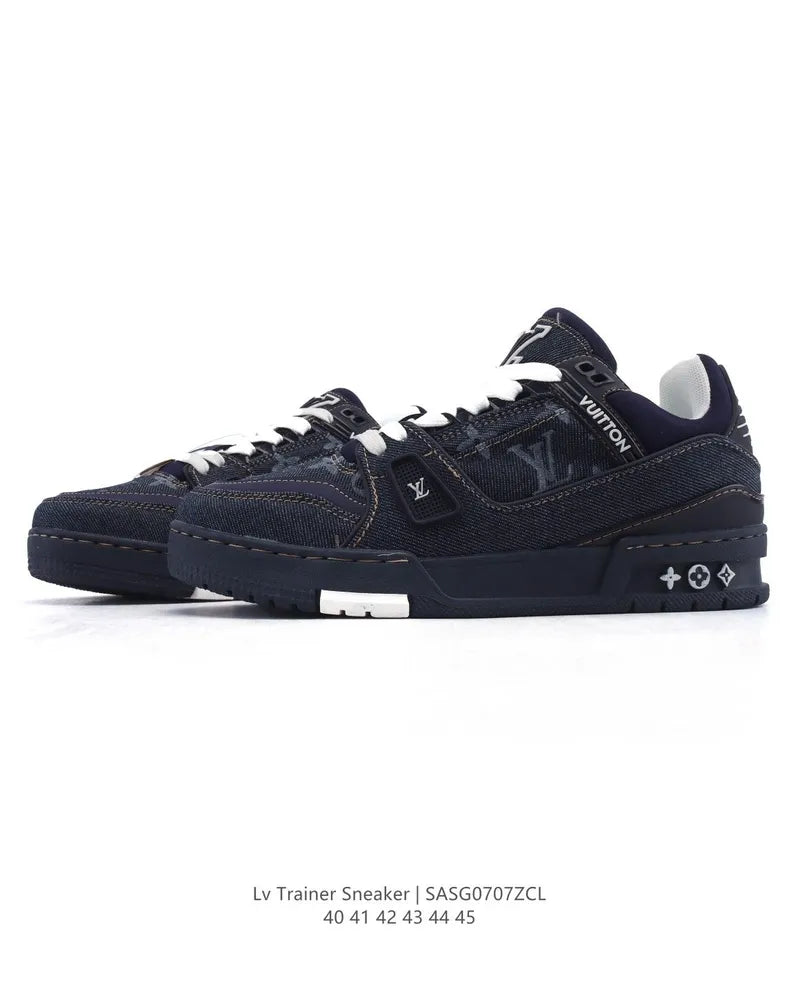 LV Trainer sneakers Monogram denim