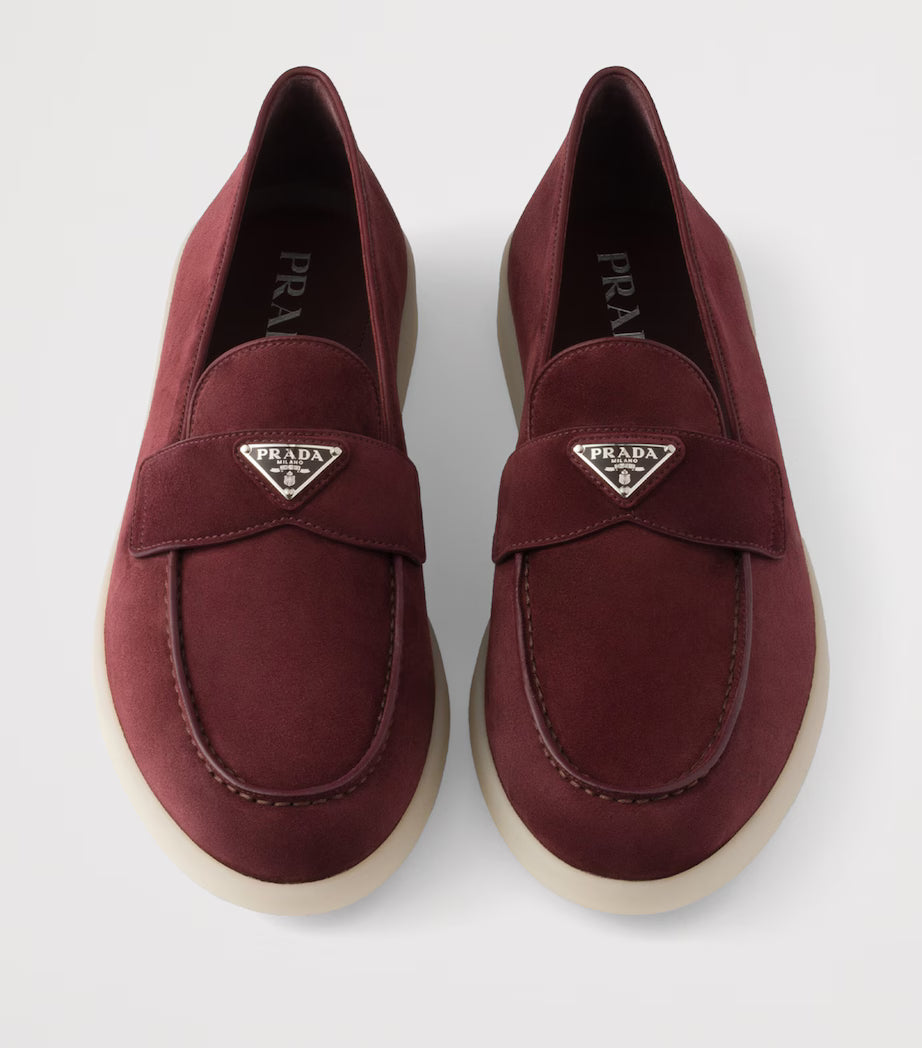 Prada  Women's Loafers | Saint Tropez Burgundy