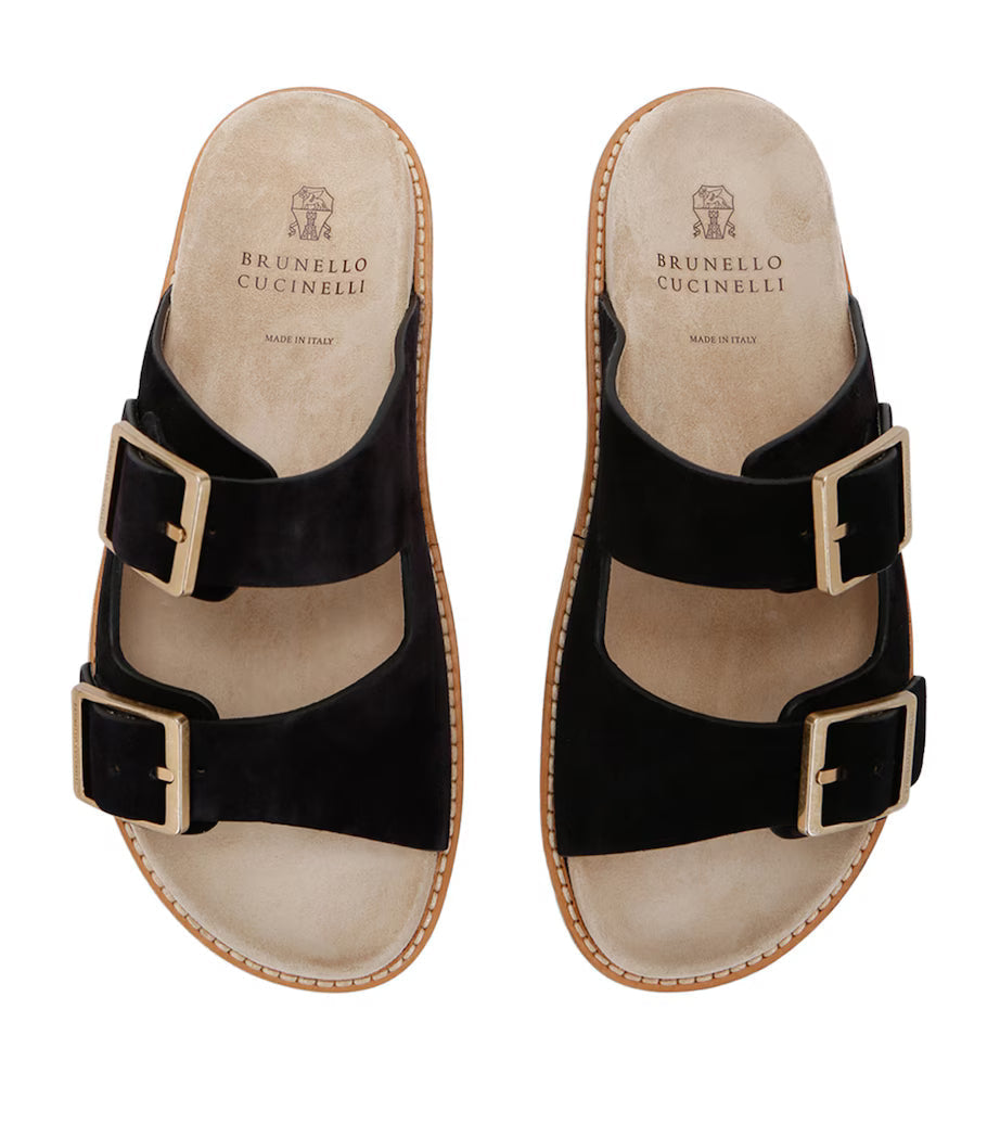 Brunello Cucinelli Sandals | Suede Double-strap