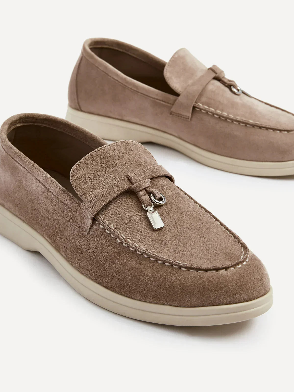 Loro Piana Women's Loafers | Babouche Charms Walk Alette Mocha