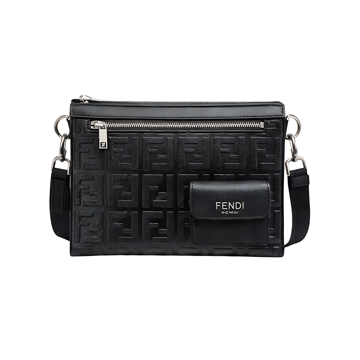 Fendi Pouch | Crossbody Black Leather