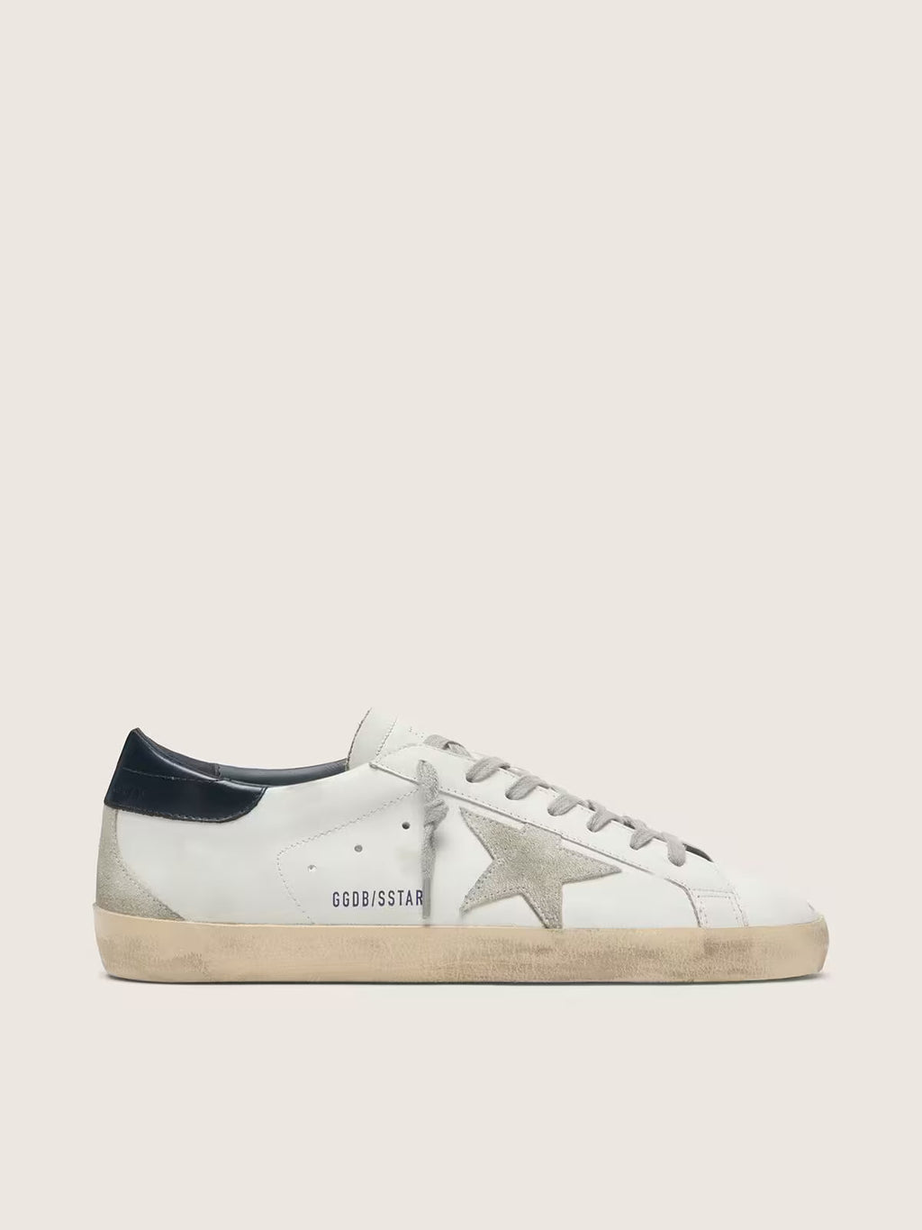Men's Super-Star with suede star and blue heel tab