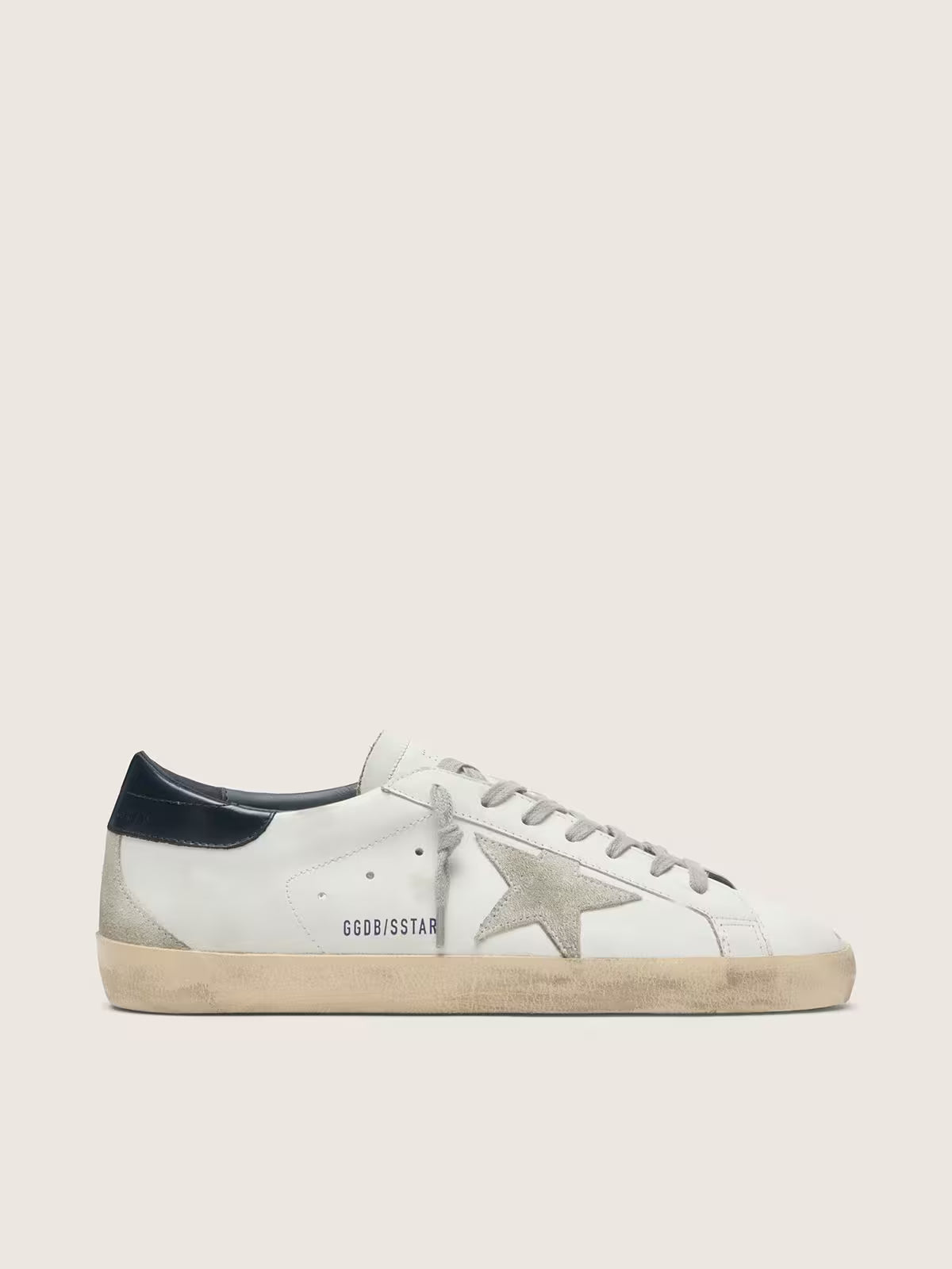 Men's Super-Star with suede star and blue heel tab
