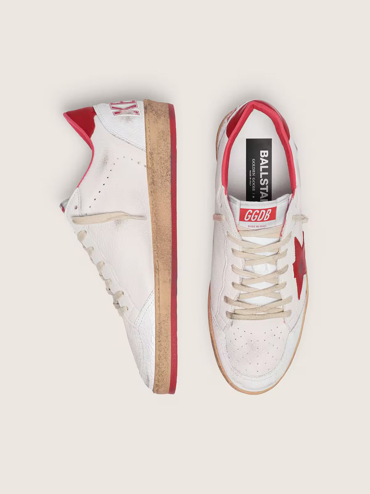Golden Goose Ball Star low-top sneakers in white