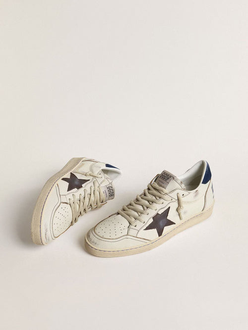 Ball Star with black star and blue suede heel tab
