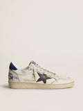 Ball Star with black star and blue suede heel tab