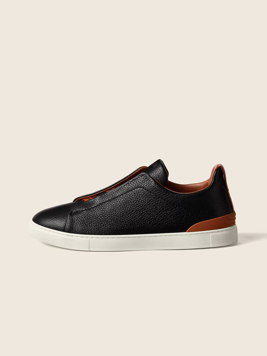 Black Deerskin Triple Stitch™
