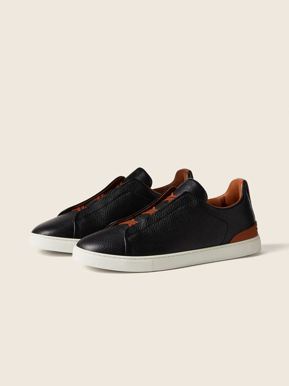 Black Deerskin Triple Stitch™