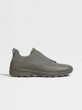 Grey Suede and Leather Triple Stitch™