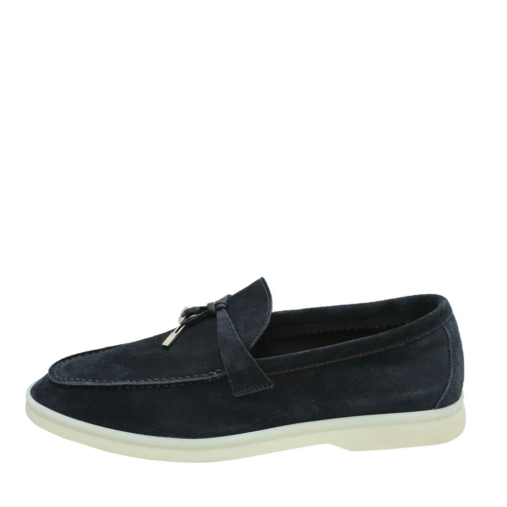 Loro Piana Loafers | Argo Blue Melange Summer Charms