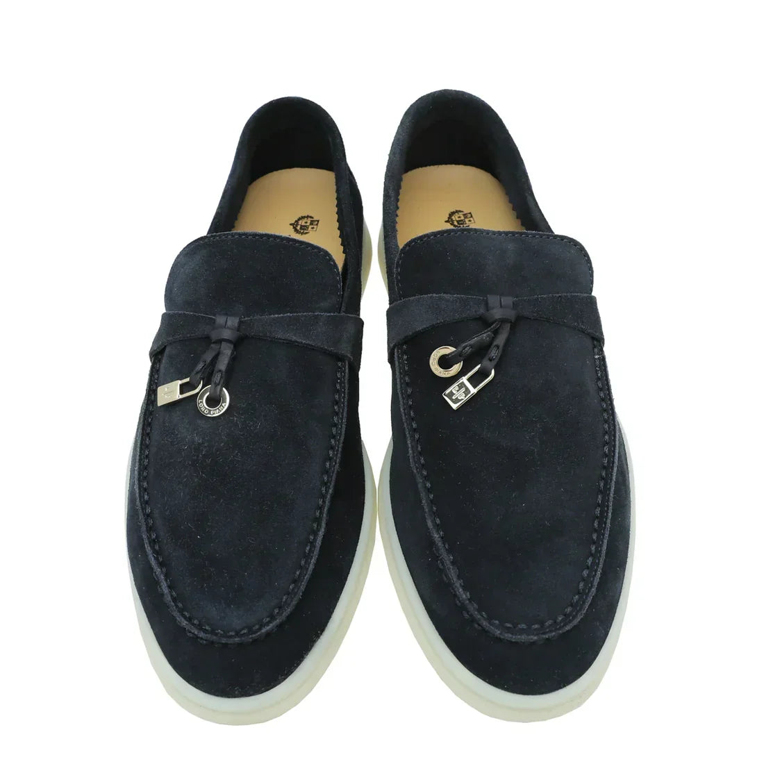 Loro Piana Loafers | Argo Blue Melange Summer Charms