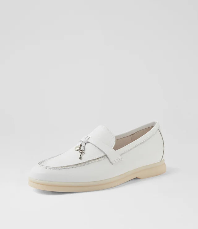 Loro Piana  Women's Loafers |  Summer Charms Walk White