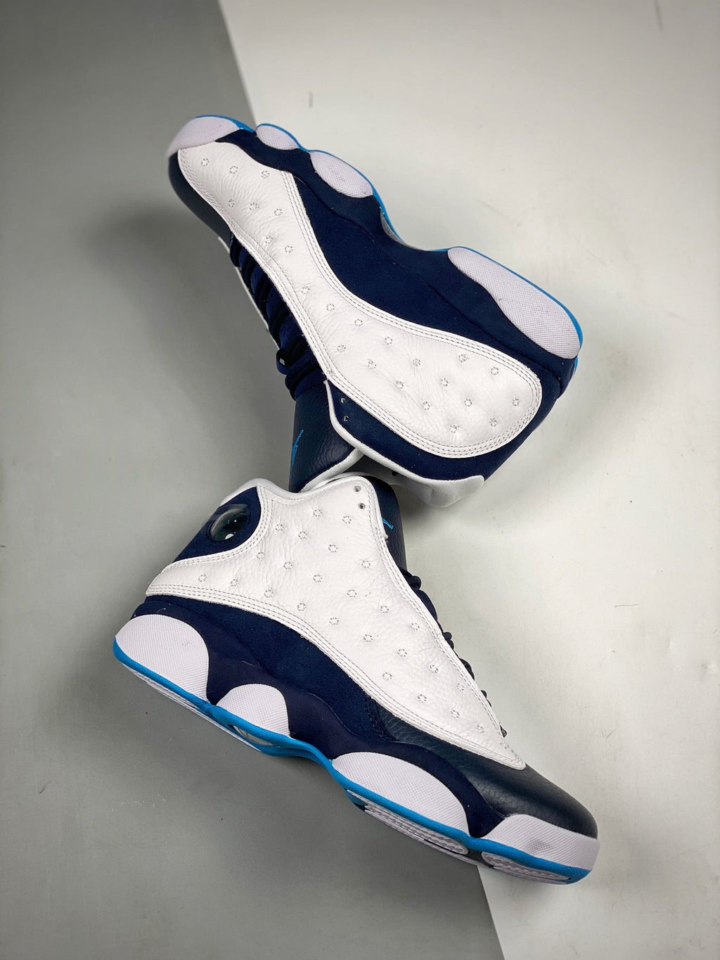Nike Air Jordan 13 White Obsidian Dark Powder Blue
