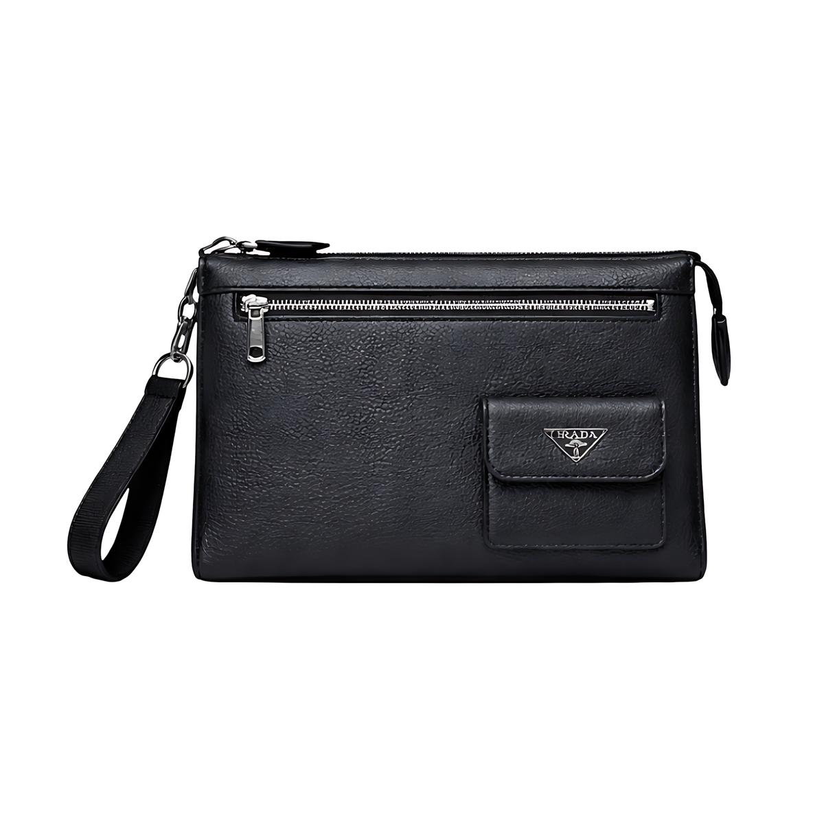 Prada Pouch | Wrist Black Leather