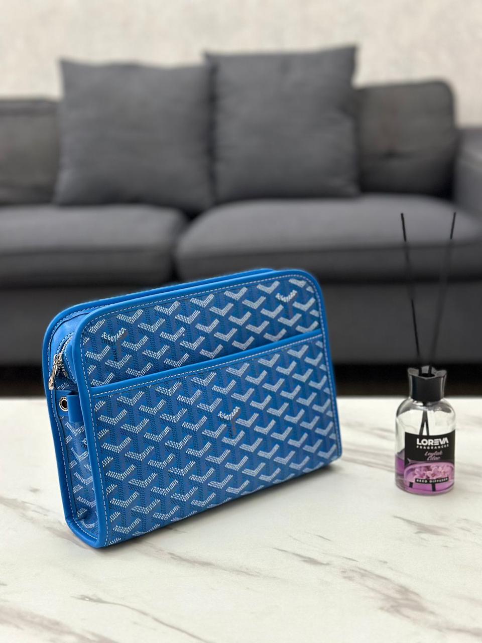 Goyard Jouvence Toiletry Pouch '' Blue''