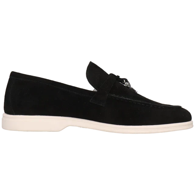 Loro Piana Women's Loafers | Babouche Charms Walk Black