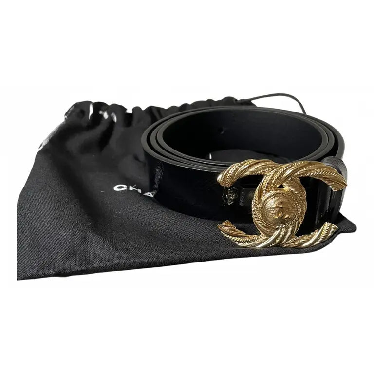 Chanel Belt | Patent Leather Black