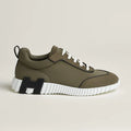 Hermès Sneakers Bouncing vert toundra / noir