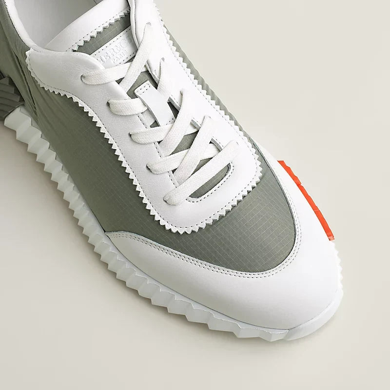 Hermès Bouncing Sneaker étoupe / blanc