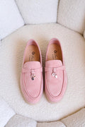 Loro Piana Women's Loafers |Summer Charms Walk Pink