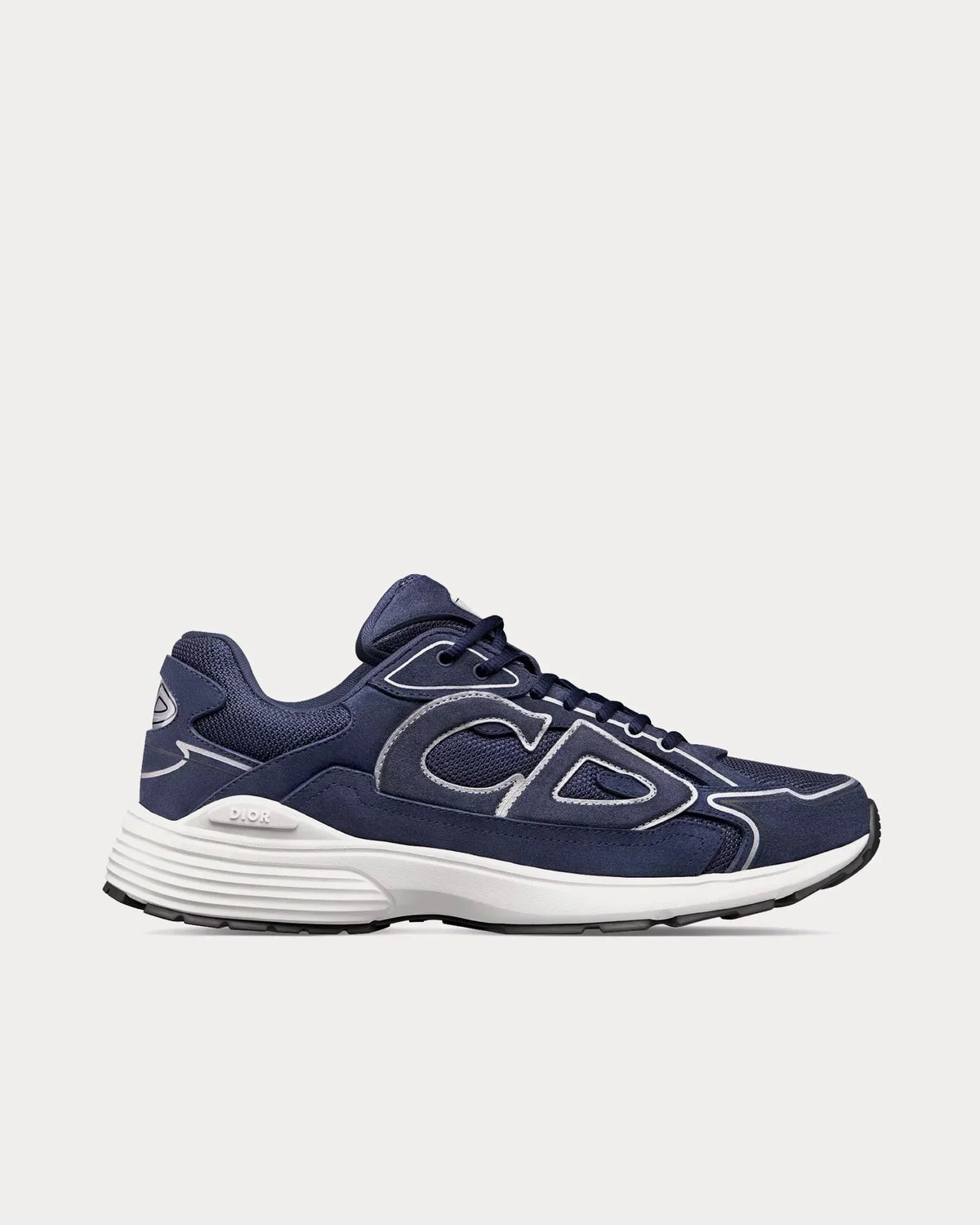 Dior - B30 Countdown Suede Navy Blue Low Top Sneakers