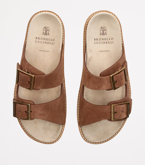 Brunello Cucinelli Sandals | Suede Double-strap