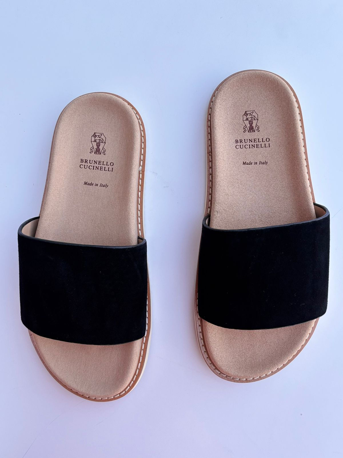 Brunello Cucinelli Slippers | Men's Suede Black