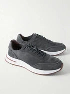 Loro Piana - Weekend Walk Suede Sneakers - Gray
